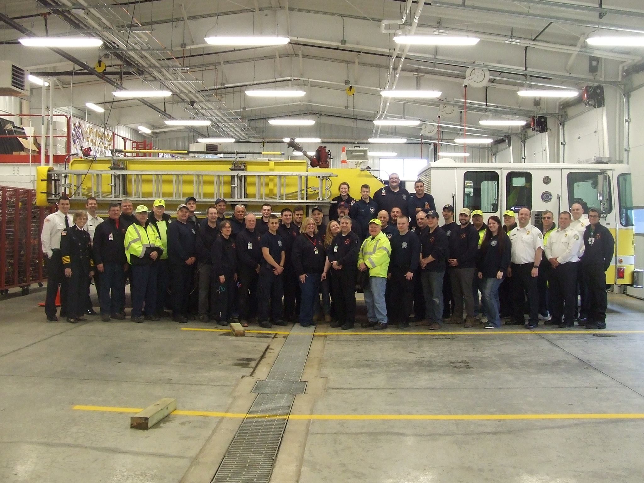 Apalachin Fire Department members inside Station 1